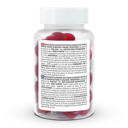 🍏 FitLab Gummies de Vinagre de Manzana | Transforma tu cuerpo con solo 2 gummies al día