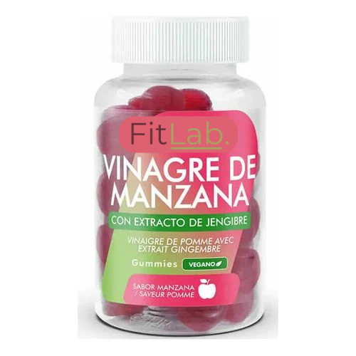 🍏 FitLab Gummies de Vinagre de Manzana | Transforma tu cuerpo con solo 2 gummies al día